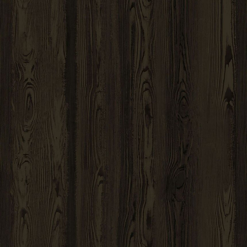 Non-woven wallpaper Wood, imitation of black wood 347526, Matières - Wood, Origin