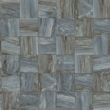 Gray-blue non-woven wallpaper Wood, imitation wood paneling 347514, Matières - Wood, Origin