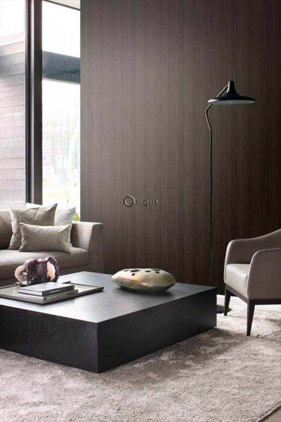 Non-woven wallpaper brown with wood texture 347238, Matières - Wood, Origin