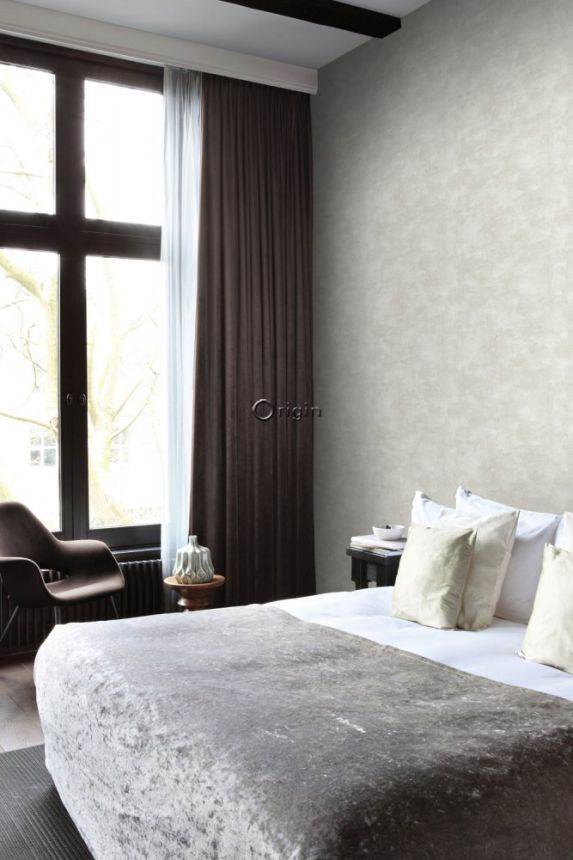 Non-woven wallpaper light gray, imitation concrete 347603, Matières - Stone, Origin