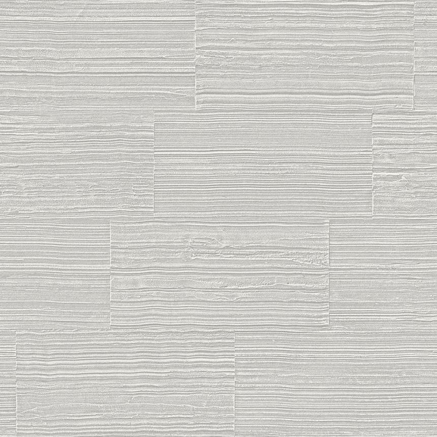 Non-woven wallpaper, imitation of gray-beige stone cladding 347576, Matières - Stone, Origin