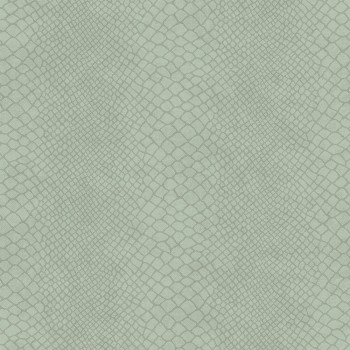 Non-woven wallpaper green, imitation snakeskin 347768, Luxury Skins, Origin