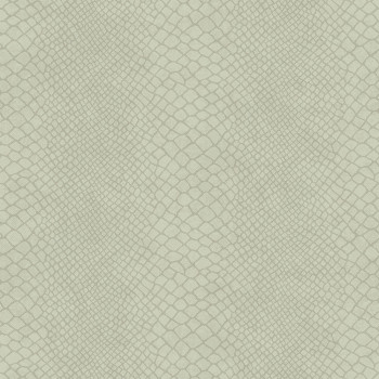 Teal non-woven wallpaper, imitation snakeskin 347767, Luxury Skins, Origin