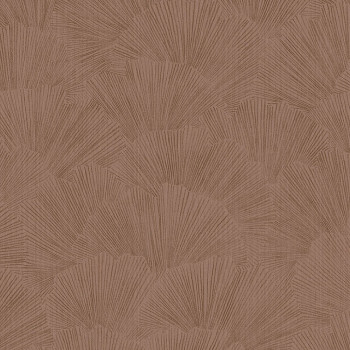 Non-woven brown wallpaper, Leaves 317332, Oasis, Eijffinger