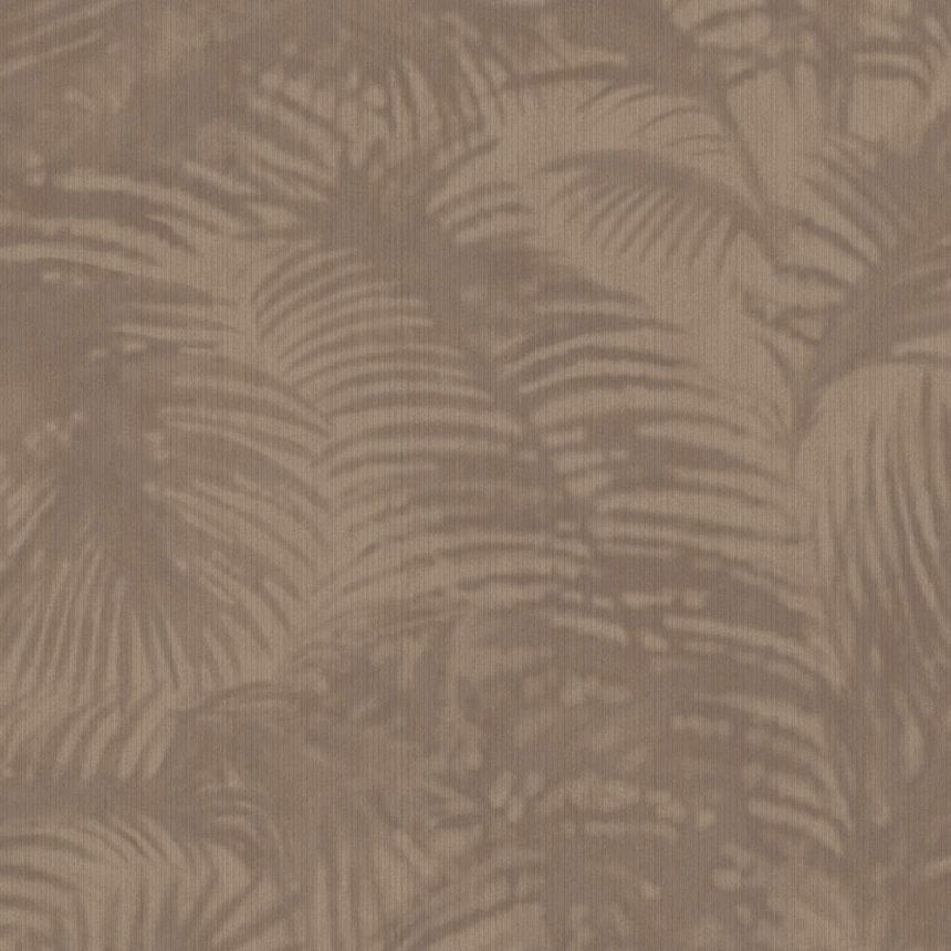 Brown non-woven tropical leaves wallpaper 317303, Oasis, Eijffinger