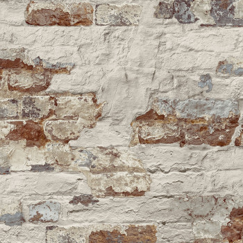 Non-woven wallpaper Bricks, brick wall WL3302, Wanderlust, Grandeco