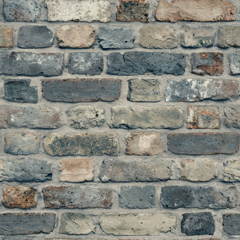 Non-woven wallpaper Bricks, brick wall WL2204, Wanderlust, Grandeco