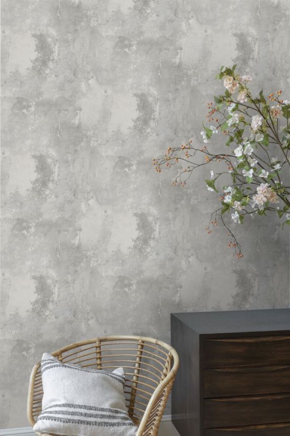 Gray concrete imitation wallpaper WL1201, Wanderlust, Grandeco