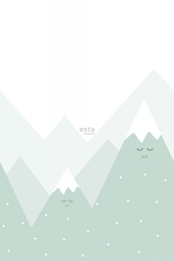 Non-woven children's wallpaper Mountains 158839, 1,86 x 2,79 m, Little Bandits, Esta