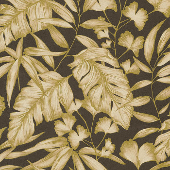 Non-woven wallpaper, Leaves, CE3206, Aurora 2022, Grandeco