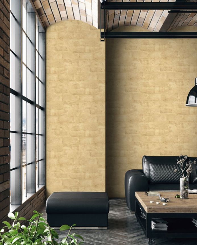 Non-woven washable brick wallpaper, brick wall - M53092D, Loft, Ugépa