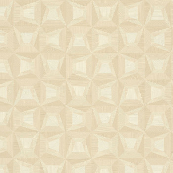 Beige non-woven geometric design wallpaper 31903, Textilia, Limonta