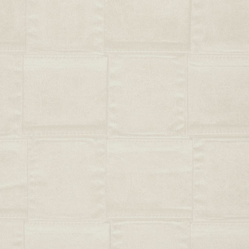 Luxury wallpaper imitation cream leather 64803, Materea, Limonta