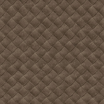 Non-woven brown wallpaper, leather imitation TA25072 Tahiti, Decoprint