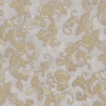 Luxury gray-gold wallpaper ornaments M31938, Magnifica Murella, Zambaiti Parati