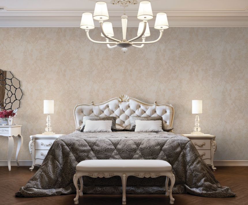 Luxury cream wallpaper ornaments M13009, Murella Italia, Zambaiti Parati