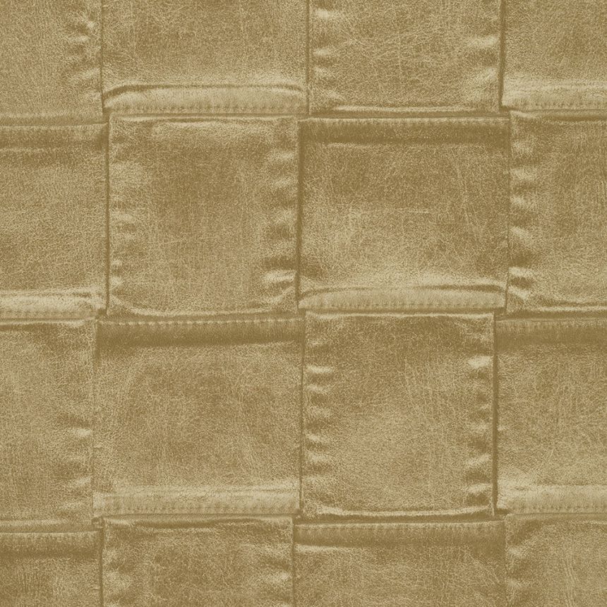 Luxury wallpaper imitation light brown leather 64807, Materea, Limonta