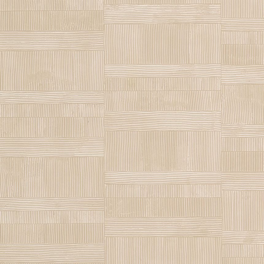 Luxury geometric wallpaper beige 64604, Materea, Limonta