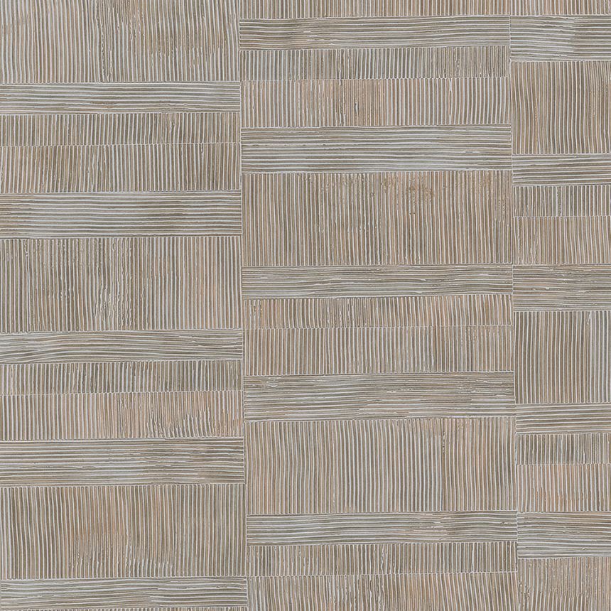 Luxury geometric wallpaper gray-brown 64607, Materea, Limonta