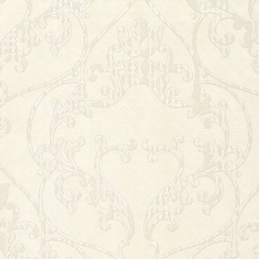 Beige non-woven baroque wallpaper 28501, Kaleido, Limonta