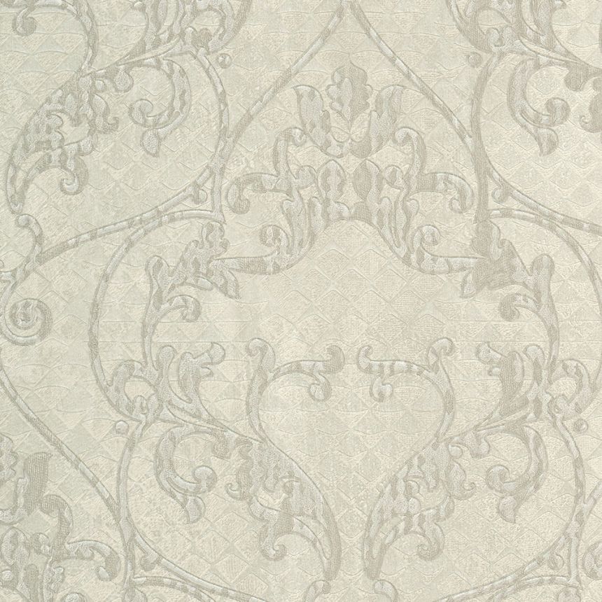 Beige non-woven baroque wallpaper 28507, Kaleido, Limonta