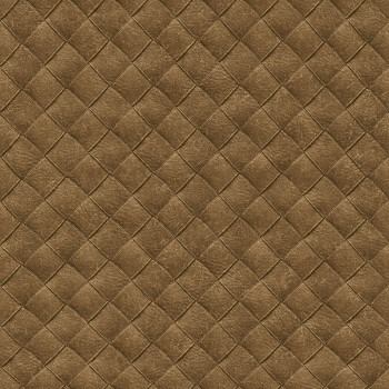 Non-woven brown wallpaper, leather imitationTA25073 Tahiti, Decoprint