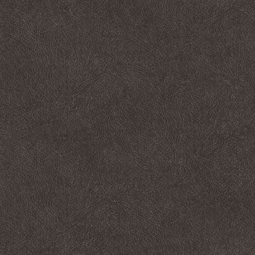 Non-woven dark brown wallpaper, imitation leather TA25028 Tahiti, Decoprint