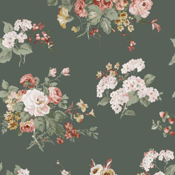 Non-woven wallpaper flowers 114896 Laura Ashley 2, Graham & Brown