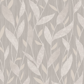 Brown non-woven wallpaper, Leaves, M56707, Adéle, Ugépa