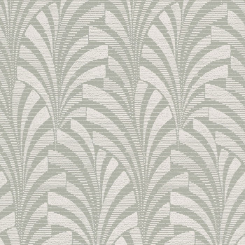 Green wallpaper with ornaments A53303, Vavex 2024