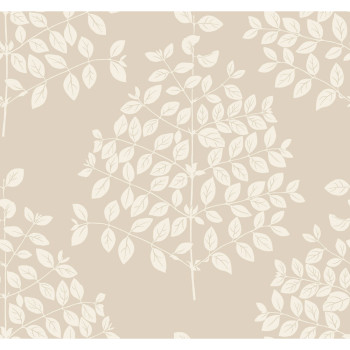 Metallic non-woven wallpaper, branches, leaves OS4253, Modern nature II, York