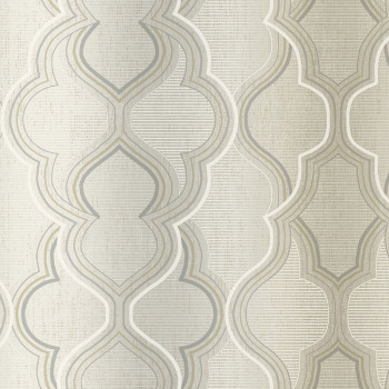 Natural cream pre-pasted wallpaper DM4941, Damask, York