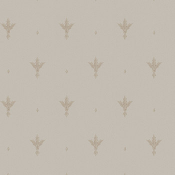 Beige non-woven baroque wallpaper, Z66849, Satin Flowers, Zambaiti Parati