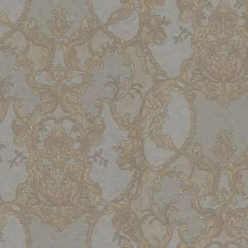 Gold-grey baroque luxury wallpaper Z80043 Philipp Plein, Zambaiti Parati