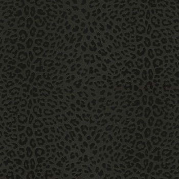 Black luxury wallpaper, imitation cheetah fur Z80042 Philipp Plein, Zambaiti Parati