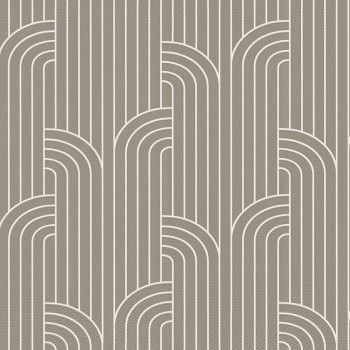 Luxury grey-beige geometric pattern wallpaper Z76018, Vision, Zambaiti Parati