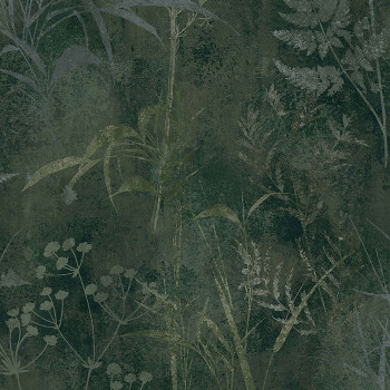 Green wallpaper with leaves 115042, Reclaim, Graham&Brown