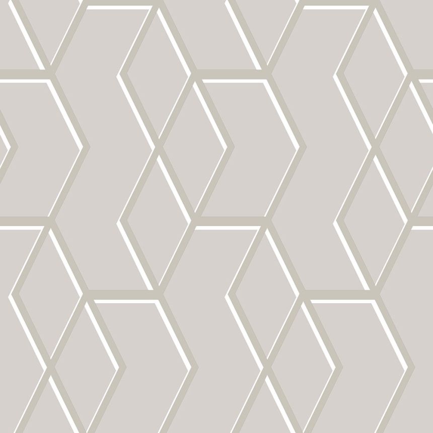 Natural wallpaper, golden geometric pattern 105909, Formation, Graham & Brown