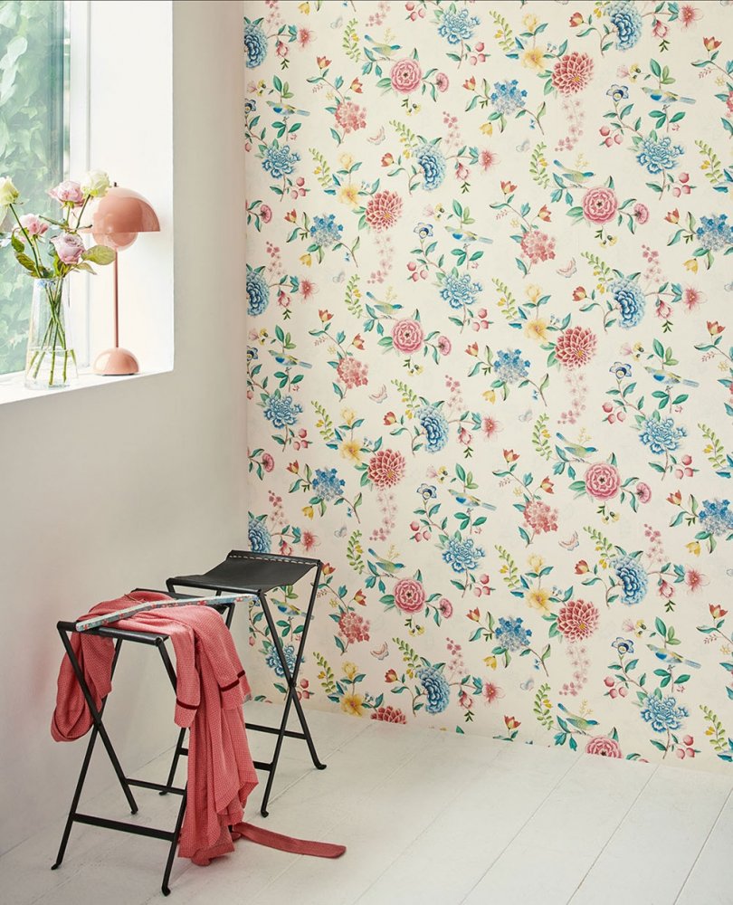 Floral non-woven wallpaper with vinyl surface 300102, Pip Studio 5,  Eijffinger | Wallpapers Vavex • More than 12000 designs • Wall murals |  