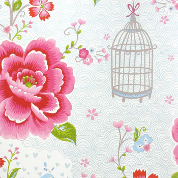 Non-woven wallpaper 300161, Flowers, birds, Pip Studio 5, Eijffinger